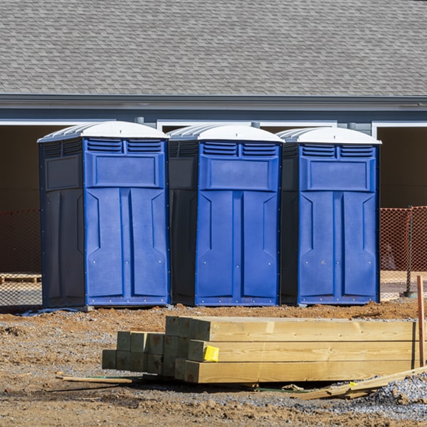 how do you ensure the portable toilets are secure and safe from vandalism during an event in Fridley